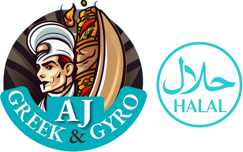 Aj Greek And Gyro Restaurant Logo in Dallas TX Serving Ledbetter Dr, Oak Cliff, Cockrell Hill, Cedar Crest, South Oak Cliff, Kiestwood, North Wynnewood, and South Wynnewood