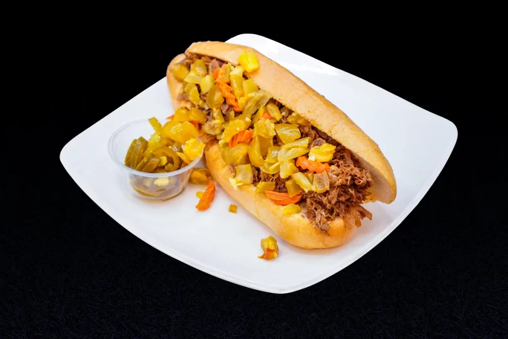 Italian-beef-chicago-style at aj greek and gyro restaurant in dallas tx serving ledbetter dr, oak cliff, cockrell hill, cedar crest, south oak cliff, kiestwood, north wynnewood, and south wynnewood