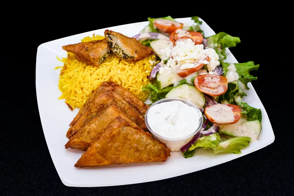 Spanakopita-plate aj greek and gyro restaurant in dallas tx serving ledbetter dr, oak cliff, cockrell hill, cedar crest, south oak cliff, kiestwood, north wynnewood, and south wynnewood