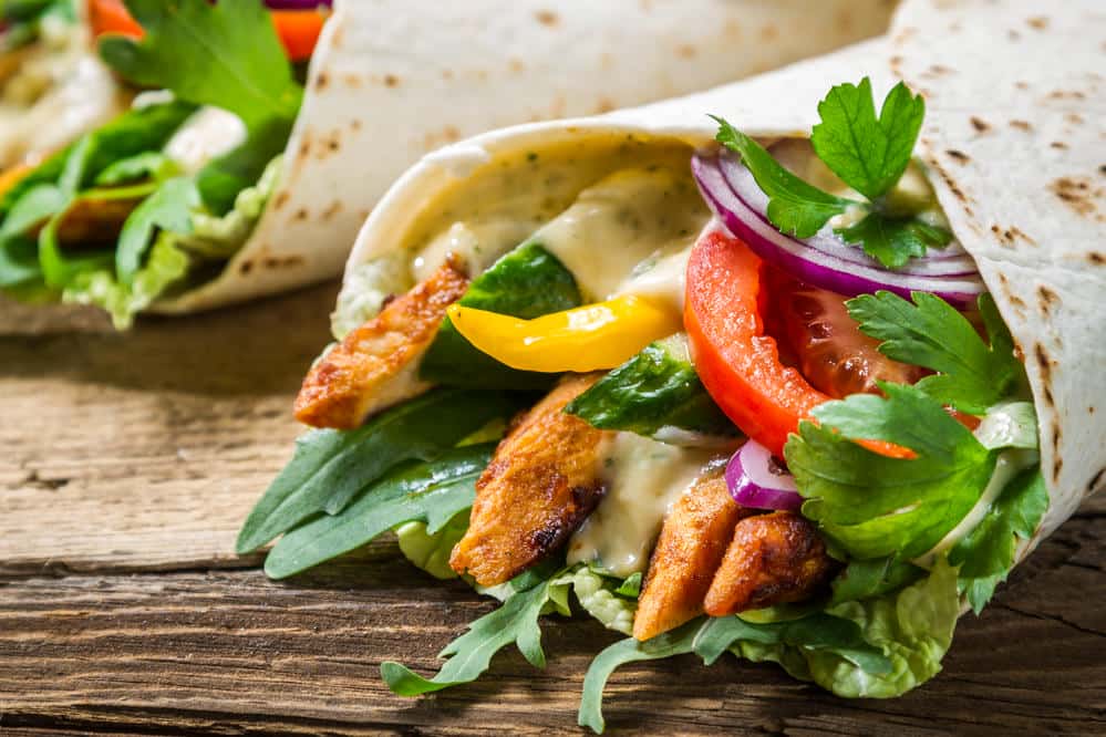 How to make diet chicken shawarma; a dish you won't get enough of! 1 Diet chicken shawarma recipe served on a plate at aj greek & gyro restaurant in ledbetter dallas tx